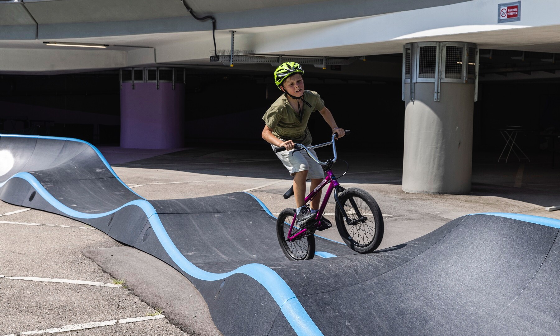 Neuer temporärer Pumptrack in Weilimdorf